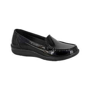 Boulevard Womens/Ladies Patent PU Loafers / Black